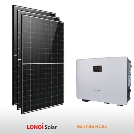 KIT FOTOVOLTAICO 5 KW LONGI SOLAR – SUNGROW PREDISPOSTO PER ACCUMULO