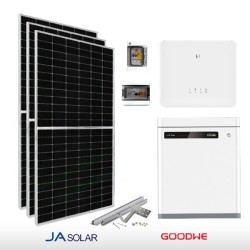 KIT FOTOVOLTAICO 5 KW JA SOLAR – GOODWE CON ACCUMULO 5 KWH (COMPLETO)